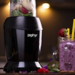 Нутри Блендер екстрактор ZEPHYR ZP 1162 O, 1200 W, 25000 об/мин, чаша 1 литър, чаша 0.8 литра, BPA Free, Черен