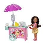 Кукла Barbie/Барби - Игрален комплект Челси с аксесоари за пикник или количка за сладолед