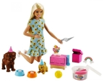 Кукла Barbie/Барби - Игрален комплект: Парти с кученца