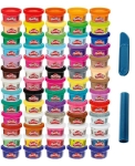Play Doh пластелин  - Празничен комплект 65 кенчета, различни цветове