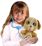 EMOTION PETS Кученце с истински сълзи и аксесоари за ветеринарна клиника