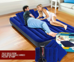 Надуваем матрак с ръчна помпа INTEX Classic Downy Queen, 152 х 203 х 25см