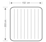 Надуваем матрак INTEX Classic Downy, 152 х 203 х 25 см.