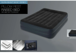 Надуваем матрак с вградена помпа INTEX Queen Pillow Rest Raised, 152 x 203 x 42 см.