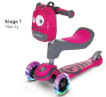 Детски скутер smarTrike Т1 със седалка или без 3в1, розов