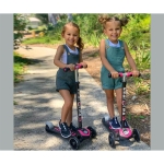 Tротинетка със светещи колела smarTrike T5, розова