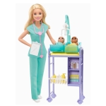 Кукла Barbie Барби - Игрален комплект детски Педиатър