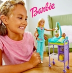 Кукла Barbie Барби - Игрален комплект детски Педиатър