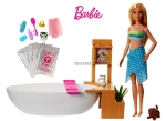 Кукла Барби Barbie - СПА Комплект за игра вана с мехурчета