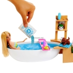 Кукла Барби Barbie - СПА Комплект за игра вана с мехурчета