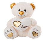 Мече със сърце LOVE 25см или 35см в два цвята