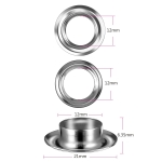 Комплект капси ф12mm с матрица и перфоратор за винил, брезент, платнища, кожа и билборд