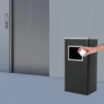 Външен Пепелник с Кош за Боклук от Неръждаема Стомана Правоъгълен 25×31 см