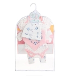 Комплект за Изписване от Памук 8 Части за Момиче – Подаръчен Бебешки Сет