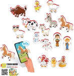 Говореща и Разказваща Игра „Замъкът на Принцесата“ на Български с Фигурки, с Добавена Реалност на 16 Езика, 20×20×7 см