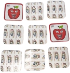 Говореща и Разказваща Мемо Игра „Памет с Плодчета“ на Български – 28 Елемента, 14 Двойни Карти (7×7 см), с Добавена Реалност на 16 Езика, 24×12×5 см