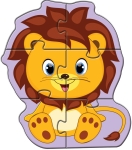 Говорещ и Разказващ Пъзел „Лъвче“ на Български – 6 Елемента (16×13 см), от EVA Пяна, с Добавена Реалност на 16 Езика