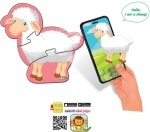 Говорещ и Разказващ Пъзел „Агънце“ на Български – 3 Елемента (16×13 см), от EVA Пяна, с Добавена Реалност на 16 Езика