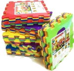 Пъзел Подложка за Под 33×33 см 10 мм 10 Броя с Форми на Плодове и Зеленчуци от EVA Пяна без Формамиди, Фталати и Бисфенол