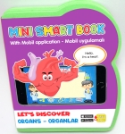 Бебешка книжка Органите в човешкото тяло Говореща и Разказваща на Български от EVA пяна с добавена реалност на 16 езика 11x9 см