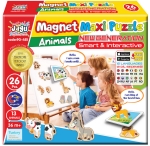 Говорещ и Разказващ Магнитен Пъзел „Животните“ на Български за Най-Малките – 13 Модела по 2 Елемента (11×14 см), Общо 26 Елемента, от EVA Пяна, с Добавена Реалност на 16 Езика, 20×17×4 см