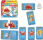 Говорещ и Разказващ Пъзел „Морски Животни“ на Български за Най-Малките – 24 Модела по 2 Елемента (10×5 см), Общо 48 Елемента, от EVA Пяна, с Добавена Реалност на 16 Езика, 20×17×4 см