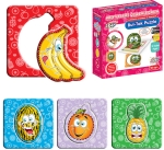 Говорещ и Разказващ Пъзел-Сортер „Намери Съвпадението: Плодове“ на Български – 12 Модела, 24 Елемента (12×12 см), от EVA Пяна, с Добавена Реалност на 16 Езика, 12×5×12 см