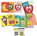 Говорещ и Разказващ Пъзел „Ябълка“ на Български – 6 Елемента (16×12 см), от EVA Пяна, с Добавена Реалност на 16 Езика