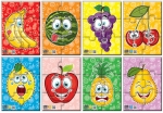 Говорещ и Разказващ Пъзел „Плодове“ на Български за Най-Малките – 8 Модела, 6 Елемента (13×55 см) Всеки, Общо 48 Елемента, от EVA Пяна, с Добавена Реалност на 16 Езика, 26×21×7 см