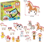 Говореща и Разказваща Игра „Фермата“ на Български с Фигурки, с Добавена Реалност на 16 Езика, 20×20×7 см