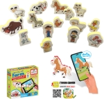 Говореща и Разказваща Игра „Фермата“ на Български с Фигурки, с Добавена Реалност на 16 Езика, 20×20×7 см