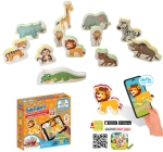 Говореща и Разказваща Игра „Сафари“ на Български, с Добавена Реалност на 16 Езика, 20×20×7 см