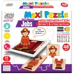 Говорещ и Разказващ Пъзел „Професии“ на Български – 24 Професии по 2 Елемента (около 10×5 см), Общо 48 Елемента, от EVA Пяна, с Добавена Реалност на 16 Езика, 20×17×4 см