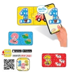 Говорещ и Разказващ Пъзел „Забавните Числа“ на Български за Най-Малките – 10 Числа по 2 Елемента (15×9 см), Общо 20 Елемента, от EVA Пяна, с Добавена Реалност на 16 Езика, 20×17×4 см