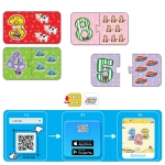 Говорещ и Разказващ Пъзел „Забавните Числа“ на Български за Най-Малките – 10 Числа по 2 Елемента (15×9 см), Общо 20 Елемента, от EVA Пяна, с Добавена Реалност на 16 Езика, 20×17×4 см