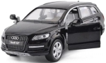 Метален Джип Audi Q7 със Засилване с Издърпване Назад, Отварящи се Врати и Капак MSZ 1:32