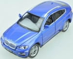 Метална Кола BMW X6 с Отваряеми Врати, Преден Капак и Багажник MSZ 1:24