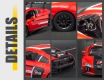 Метална Кола Audi R8 LMS с Отваряеми Врати, Преден Капак и Багажник MSZ 1:24
