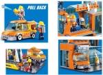Конструктор Sluban City Metropolis Щаб на спасителните сили и джип с движение при издърпване 407 ел. с 5 фигурки със стълба 43x33x7 см