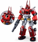 Конструктор Sluban ExoSuit Трансформер 2в1 робот превръщащ се в камион 260 ел. с 1 фигурка 24x22x7 см