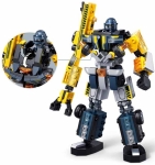 Конструктор Sluban ExoSuit Трансформер 2в1 робот превръщащ се в камион кран 246 ел. с 1 фигурка 24x22x7 см