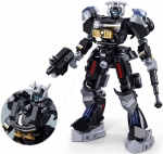 Конструктор Sluban ExoSuit Трансформер 2в1 робот превръщащ се в полицейска кола 247 ел. с 1 фигурка 24x22x7 см