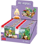 Конструктор Sluban Мечти Metropolis Ботаническа градина 71 ел. с 1 фигурка в дисплей по 4 вида, общо 8 бр. в дисплея (цената е за 1 бр.) 12x12x6 см