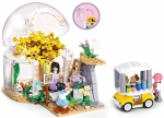Конструктор Sluban Мечти Метрополис Ботаническа Градина – 299 Елемента, 3 Фигурки, 38×29×7 см
