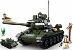 Конструктор Sluban Армия – 2 в 1 Танк T-34 и Танк T-85 от Втората Световна Война, Точен Модел, 3 Фигурки, 687 Елемента, 52×33×7 см