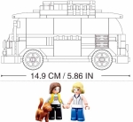 Конструктор Sluban – Микробус T1, 227 Елемента, 3 Фигурки, 33×24×6 см