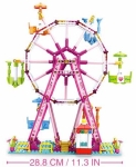 Конструктор Sluban Мечти – Виенско Колело, 789 Елемента, 8 Фигурки, Сменяема Глава Ключодържател, 52×38×8 см