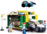 Конструктор Sluban Сити – Автомивка с Кола, 323 Елемента, 3 Фигурки, 38×29×7 см