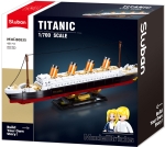 Конструктор Sluban – Кораб „Титаник“, Точен Модел 1:700, 481 Елемента, 2 Фигурки, 30×29×13 см