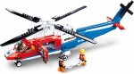 Конструктор Sluban Авиация – Спасителен Хеликоптер, Точен Модел, 402 Елемента, 2 Фигурки, 43×29×7 см